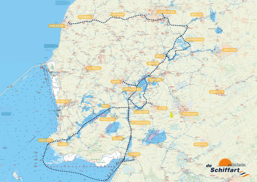 Winterroute Sneek, Langweer und Joure