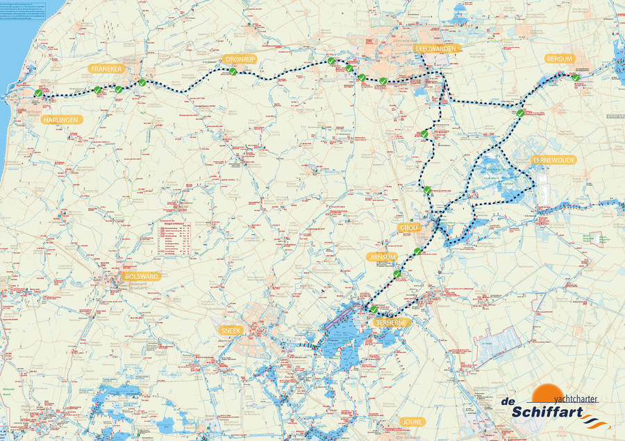 Winterroute Grou, Leeuwarden und Franeker